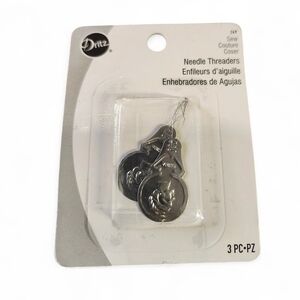 🔴5/$25🔴Dritz  Silver Needle Threaders NIP - 3 In Pack